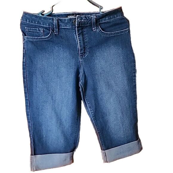 Lee Riders Size 6M Blue Mid Rise‎ Capri Straight Leg Denim Womens - Picture 1 of 16